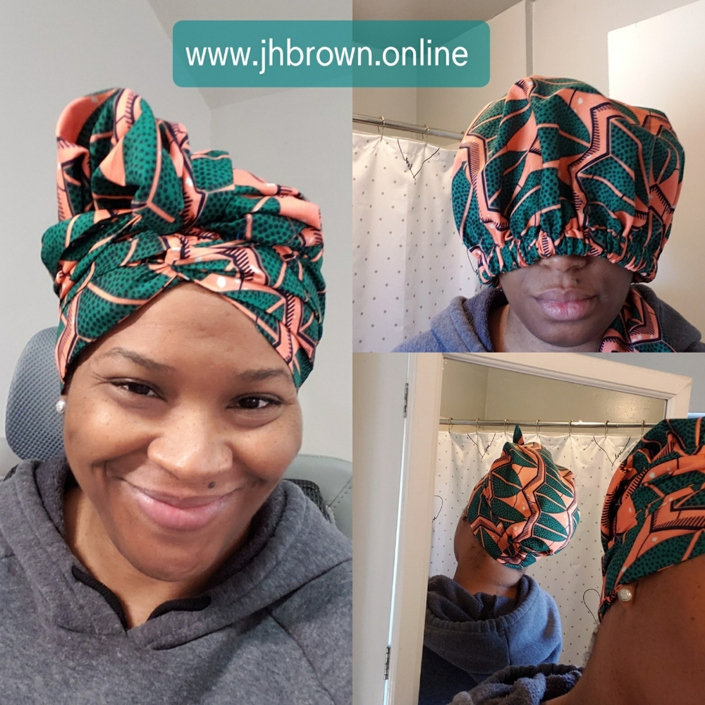 Satin-lined Wrap bonnets